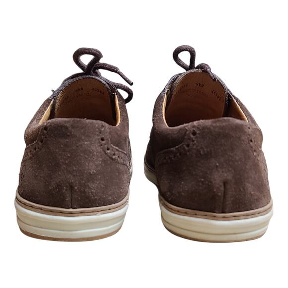 Peter Millar Brown Suede Plain Toe Derby Oxford Lace Up Shoes 8 1/2 M main image 4
